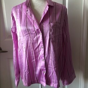 VS satin pajama shirt